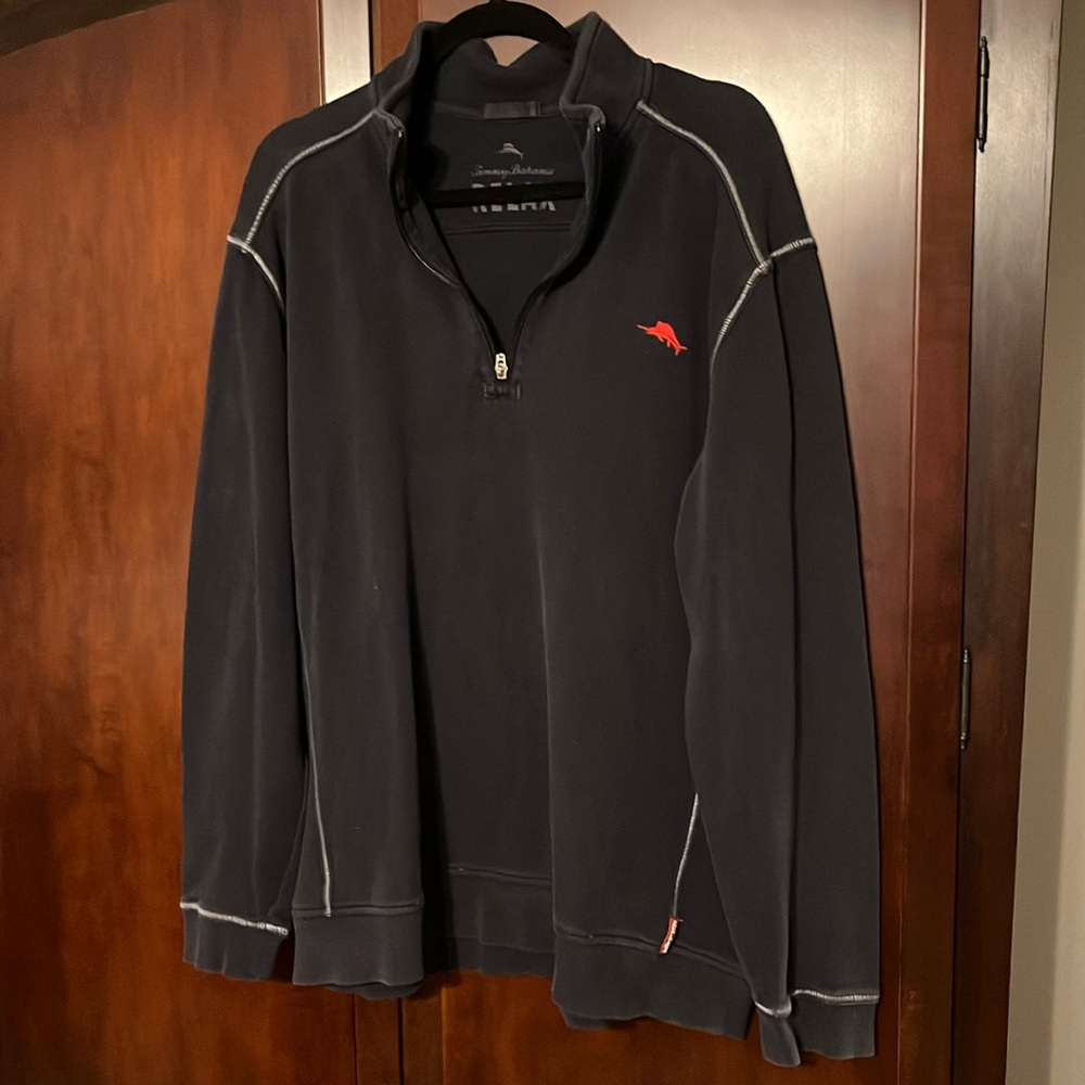 Half Zip Pullover Tommy Bahama Navy XL